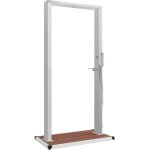 Douche d'ext�rieur avec receveur wpc acier inoxydable vidaxl