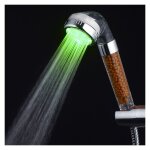 Douche led, pommeau douche anti calcaire, 3 couleurs led pommeau de douche avec tuyau conomiseur d'eau ...