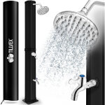 Tillvex douche solaire 35 litres (noir) - housse de protection incluse, douche de jardin solaire - douche ...