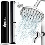 Tillvex douche solaire 40 litres noir / argent housse de protection incluse douche de jardin solaire ... Tillvex douche solaire 40 litres noir / argent housse de protection incluse douche de jardin solaire ...