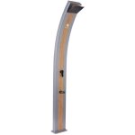 Douche solaire en aluminium gris cm 27, 2x14, 7x224 sined doccia ella grigia wood Douche solaire en aluminium gris cm 27, 2x14, 7x224 sined doccia ella grigia wood