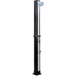 Douche solaire d'extérieur avec pomme de douche et robinet 40 l noir et argent - inlife Douche solaire d'extérieur avec pomme de douche et robinet 40 l noir et argent - inlife