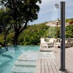 Douche solaire housse de protection incluse, douche de jardin solaire - douche de jardin chaude - sans ...