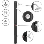 Douche soldeuse - rservoir 35 l - y compris la douche de pluie, le robinet, le thermomtre