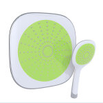 Douche de tête carrée et douchette a main picots anticalcaires - green shower concept Douche de tête carrée et douchette a main picots anticalcaires - green shower concept