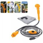 Douchette portable pompe � eau 12v pour camping, randonn�e, caravane et bateau