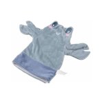 Doudou marionnette 'crabe oc�an' 25cm bleu