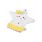Doudou marionnette '�toile' 25cm jaune