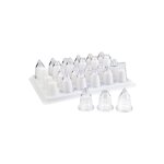 Douille acrylique lot / 24 assorties - lacor