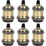 Douille e27 en aluminium moul� sous pression 6 pi�ces bronze