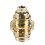Douille électrique e14 à vis fer dorée - centrale brico Douille électrique e14 à vis fer dorée - centrale brico