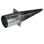 Douille d'impact manchon de sol rond  80100120mm 60 cm galvanis pied de poteau 120 mm