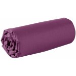 Doulito - drap housse - 80 x 200 cm - 100% coton - 57 fils - france - prune