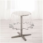 Doulito - nappe cristal ronde - diamètre 180 cm - biais anthracite - transparent Doulito - nappe cristal ronde - diamètre 180 cm - biais anthracite - transparent