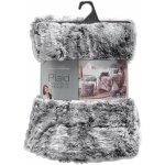 Doulito - plaid effet fourrure - 180 x 220 cm - cocooning - marron
