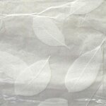 Toile cirée au mètre - largeur 140 cm - cristal - feuilles - blanc - transparent Toile cirée au mètre - largeur 140 cm - cristal - feuilles - blanc - transparent