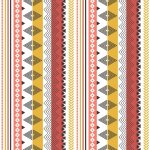 Toile cirée au mètre - largeur 140 cm - géométrie terracotta - multicolore Toile cirée au mètre - largeur 140 cm - géométrie terracotta - multicolore