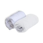 Doux nid - domiva lot 1 alese + 1 drap housse - 70 x 140 cm - blanc