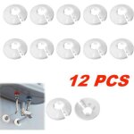 Dpzo 12 pcs cache tuyau, cache tuyau plomberie collier radiateur, manchon radiateur pour tuyau rosace ...