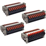 Dpzo - 40 pi�ces connecteur electrique rapide rails de guidage, dominos bornier �lectriques, rail borne ...