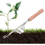 Dpzo - desherbant gazon, desherbant liseron, d�sherbeur manuel en acier inoxydable, outil gouge de d�sherbage ...