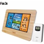 Dpzo - horloge station m�t�o multifonction sans fil avec hygrom�tre de temp�rature int�rieure et ext�rieure, ...