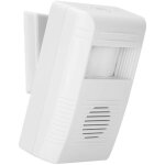 Dpzo - mouvement, sonnette sans fil passage, sonnette pour entr�e magasin blanc r�cepteur et �metteur ...