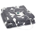 Dr. watson xxl couverture �lectrique 3 niveaux de puissance lavable 200 x 180cm coral fleece