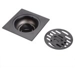 Drain de douche anti odeur siphon de sol en acier inoxydable pour salle de bain evacuateur drain de plancher ...