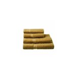 Drap de bain / drap de douche 100% coton jaune moutarde - 70x140cm