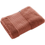 L'effet papillon - drap de bain garance 100% coton bio 600 g / m 70x130 terracotta