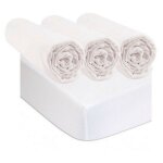 Bbla - drap housse 50x100 bébé coton jersey (lot de 3) + 2 alèses Bbla - drap housse 50x100 bébé coton jersey (lot de 3) + 2 alèses