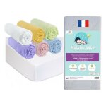 Bbla - drap housse 60x120 bb (lot de 6) + 2 protges matelas