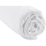 Bbla - drap housse bambou lit deux places 140x190 / 140x200 cm - blanc
