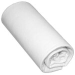Terre de nuit - drap housse bb 100% coton blanc 60x140 - bonnet 15 cm