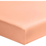 Baby fox - drap housse bb cododo rose poudr 100% coton biologique bonnet 10 cm 50x85