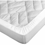 Terre de nuit - drap housse blanc pour canap lit bonnet 15 cm 135x185