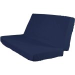 Terre de nuit - drap housse bleu marine pour matelas clic - clac bonnet 20 cm 120x190