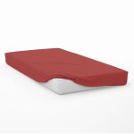 Soleil d ocre - drap housse en coton 57 fils 60x120 cm bebe brique, par soleil d'ocre