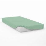 Soleil d ocre - drap housse en coton 57 fils 70x140 cm bebe vert eau, par soleil d'ocre Soleil d ocre - drap housse en coton 57 fils 70x140 cm bebe vert eau, par soleil d'ocre