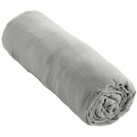 L'effet papillon - drap housse gaze de coton 160x200 gaia matelas pais gris nuage