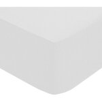 Atmosphera - drap - housse landiha percale blanc 140x190cm cr�ateur d'int�rieur