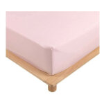Promo linge - drap housse percale - bonnet 30 cm - 190x140cm - rose
