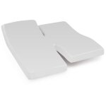 Linnea - drap housse relaxation uni coton alto - tpr tte et pied relevable 2x70x200 cm