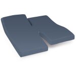 Linnea - drap housse relaxation uni coton alto - tpr tte et pied relevable 2x80x200 cm