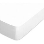 Linnea - drap housse uni coton alto bonnet de 30 cm 110x190 cm
