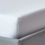 Homescapes - drap - housse uni 120 x 190 cm 100 % coton égyptien biologique 400 fils blanc Homescapes - drap - housse uni 120 x 190 cm 100 % coton égyptien biologique 400 fils blanc
