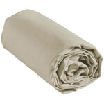 Douceur d'int�rieur - drap housse coton lav� linette lin 160x200 cm