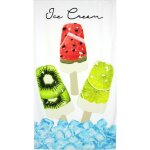 Drap de plage 100x180 cm ice cream multicolore