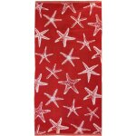 Drap de plage 75x150 cm pur coton collection agrigente rouge